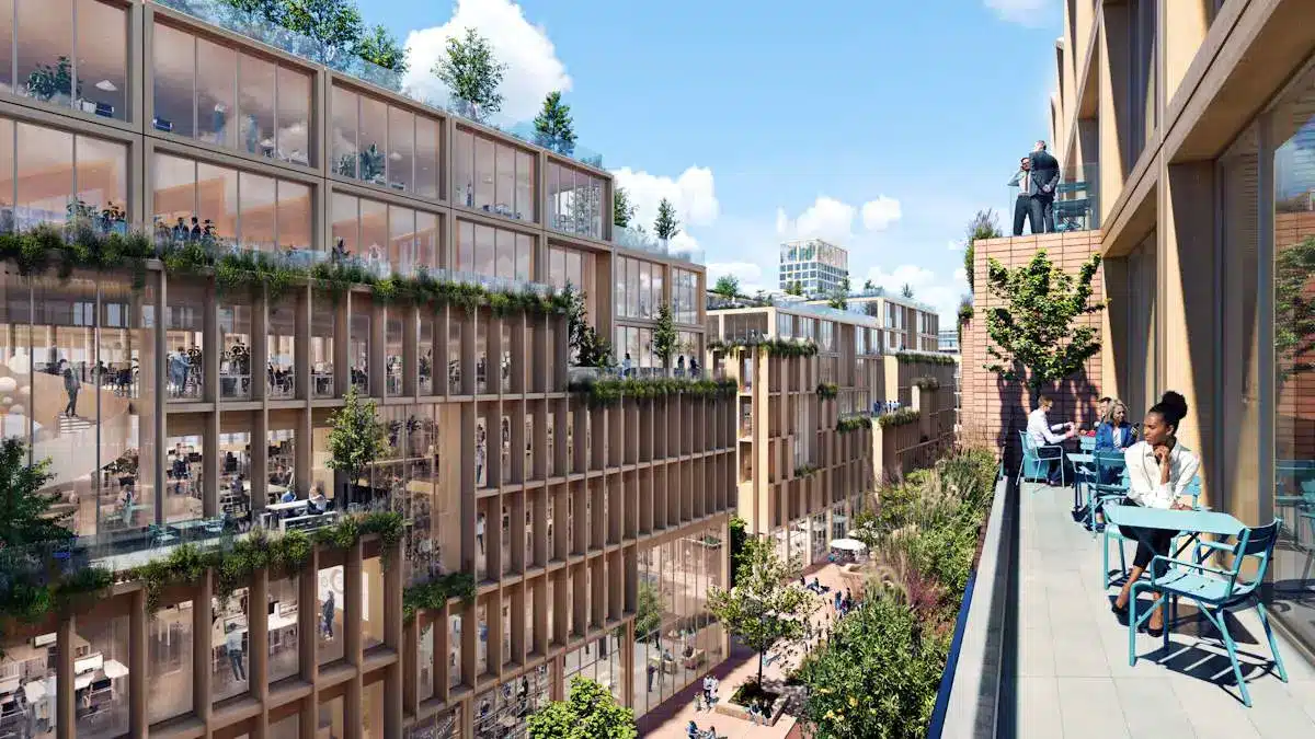 La plus grande construction urbaine en bois du monde (Stockholm Wood City)