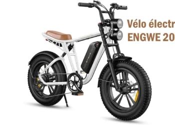 ENGWE M20 : quand le vélo électrique (750 watts) renoue avec l'esprit des motos des années 60