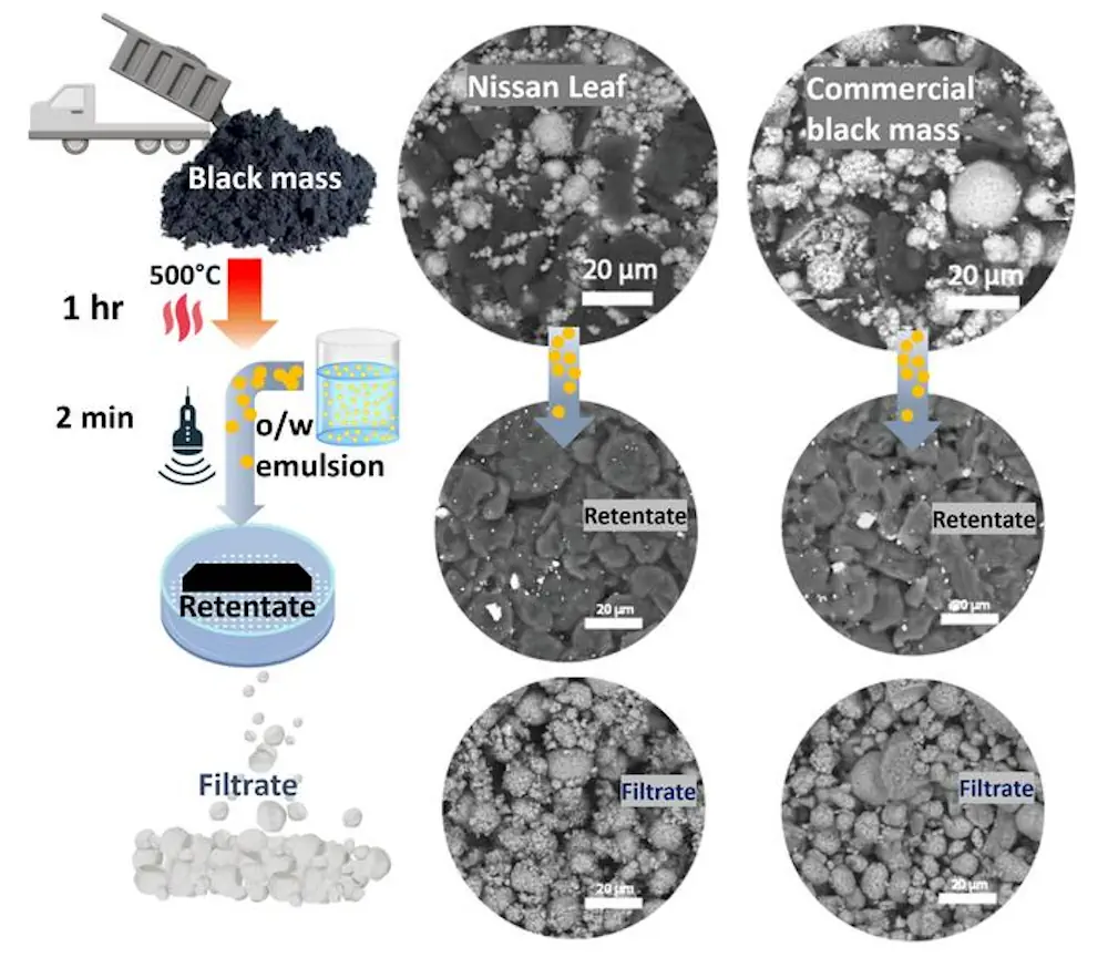 L'application de cette technologie à des échantillons commerciaux de masse noire permet de les purifier efficacement, quelle que soit la source du matériau.