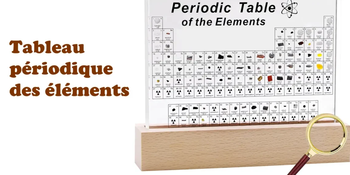 Grand tableau périodique avec 83 éléments réels : une odyssée scientifique